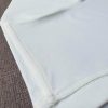 Áo thun cổ tròn trắng - ao dong luc Chi tiết đường may móc xích vai áo thun cổ tròn cotton cao cấp màu trắng