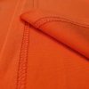Áo thun cổ tròn cam - ao dong luc Chi tiết đường may áo thun cổ tròn ngắn tay cotton cao cấp màu cam