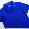 Áo thun cổ trụ polo bo trơn cá sấu lạnh poly thấm hút xanh bích