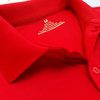 áo thun polo, áo thun trơn, áo cổ trụ, cổ bẻ, áo phông Chi tiết cổ áo áo thun cổ trụ polo bo trơn cá sấu lạnh poly thấm hút đỏ tươi