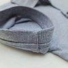 Chi tiết bo tay áo thun cổ trụ polo bo trơn cá sấu lạnh màu xám tiêu