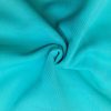 Chất vải áo thun cổ trụ polo bo trơn cá sấu lạnh poly thấm hút xanh ngọc