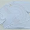 áo thun trơn, oversize, cổ tròn, tay lỡ, bo ríp, đen, Áo thun cổ tròn tay lỡ form rộng oversize màu trắng