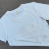 Áo thun cổ tròn ngắn tay supe unisex màu trắng