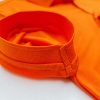Chi tiết bo tay spandex áo cổ trụ polo bo trơn unisex cá sấu mè màu cam