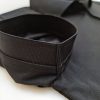 Chi tiết bo tay spandex áo cổ trụ polo bo trơn unisex cá sấu mè màu đen