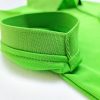 Chi tiết bo tay spandex áo cổ trụ polo bo trơn unisex cá sấu mè xanh lá