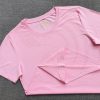 Áo thun cổ tròn supe ngắn tay unisex màu hồng phấn