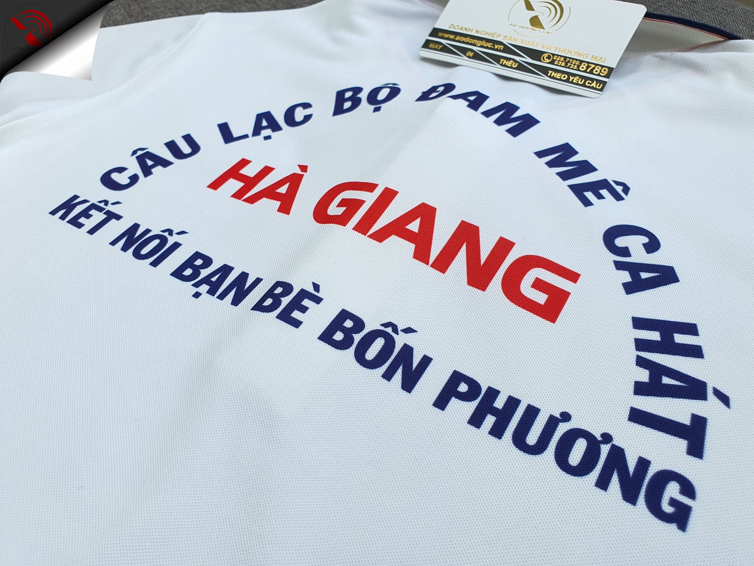 Hình in chuyển nhiệt áo thun đồng phục theo yêu cầu