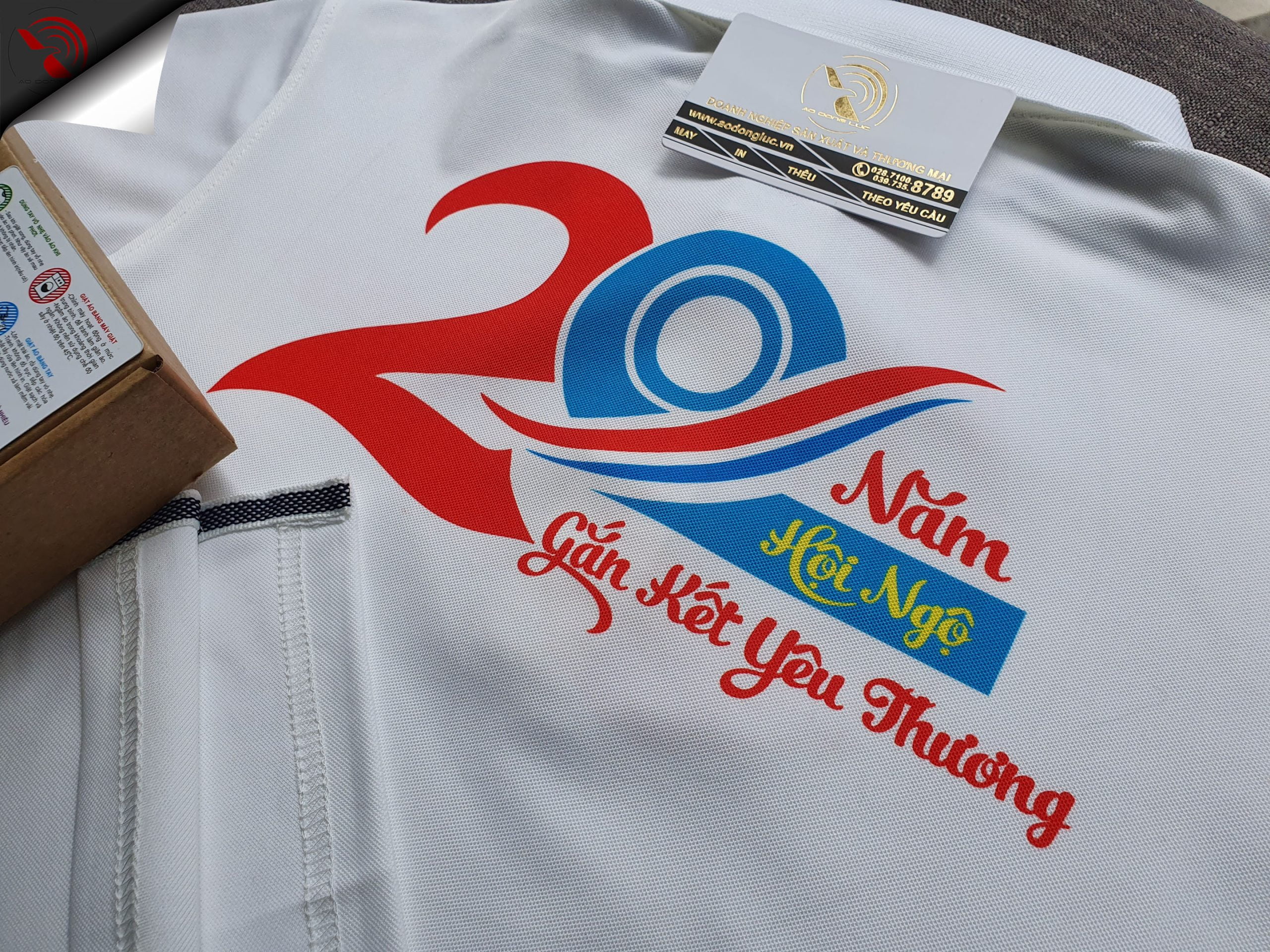 Hình in chuyển nhiệt logo áo thun đồng phục lớp theo yêu cầu