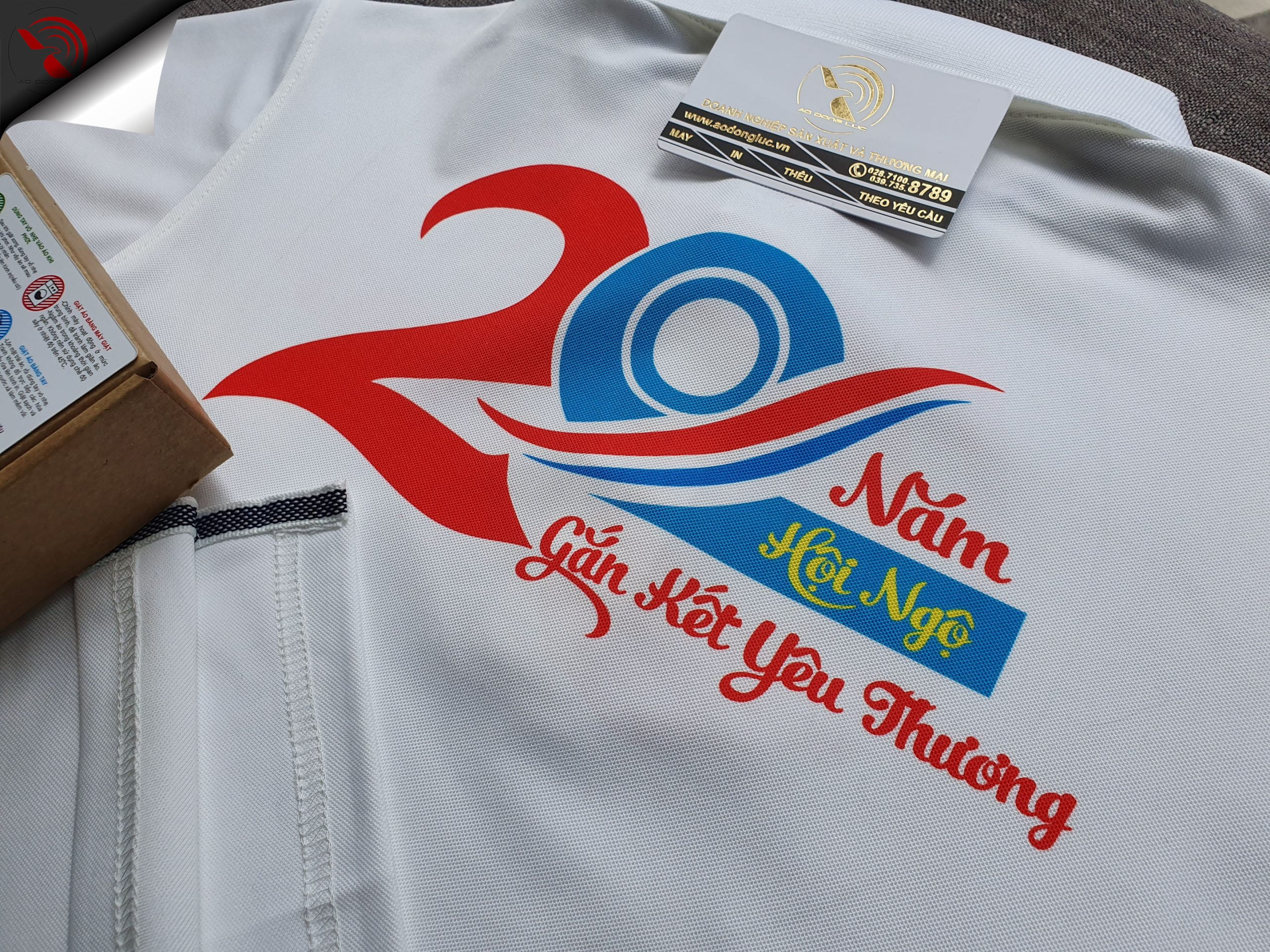 Hình in chuyển nhiệt logo áo thun đồng phục lớp theo yêu cầu
