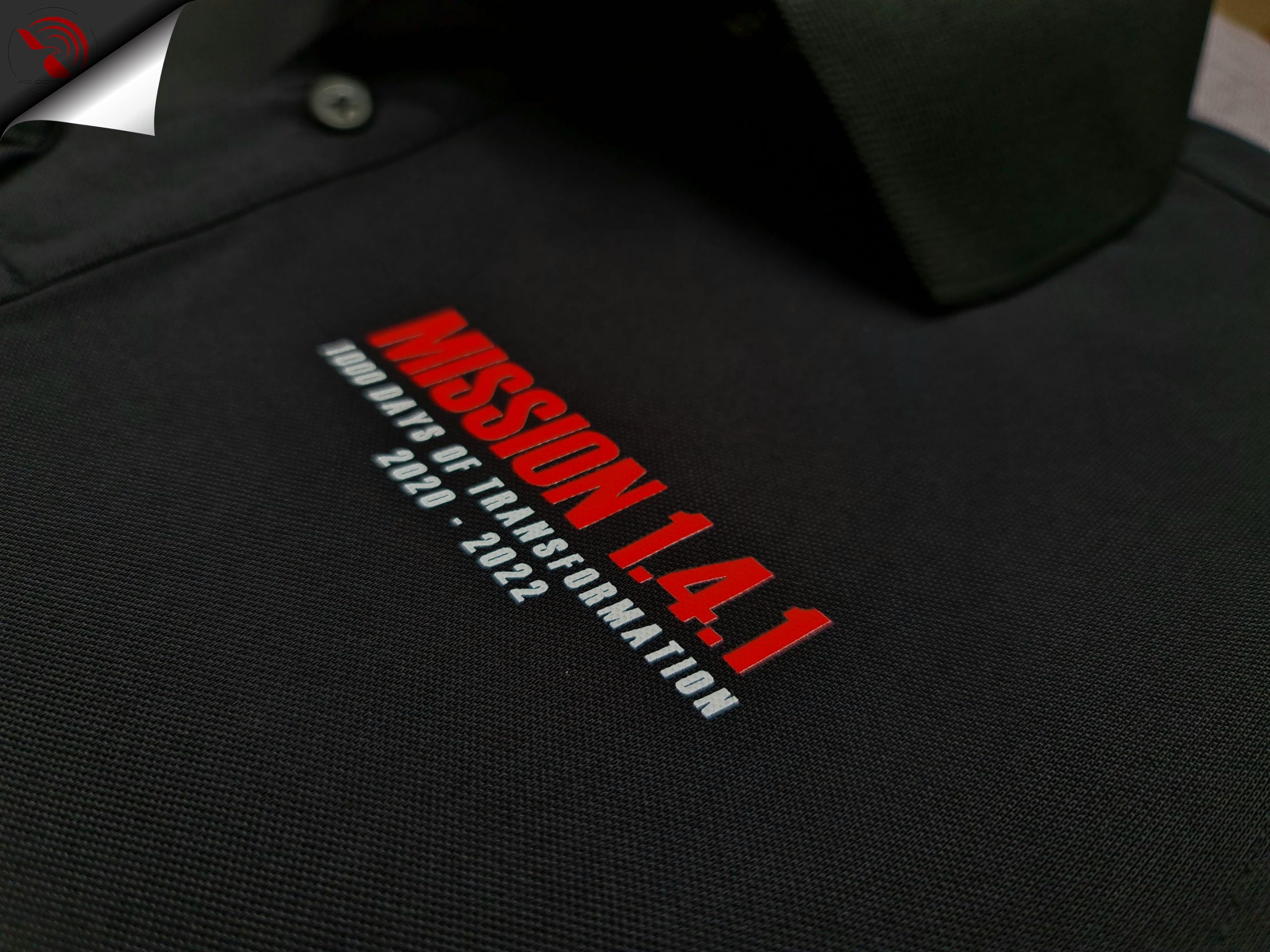 Hình in kỹ thuật số áo đồng phục polo theo yêu cầu
