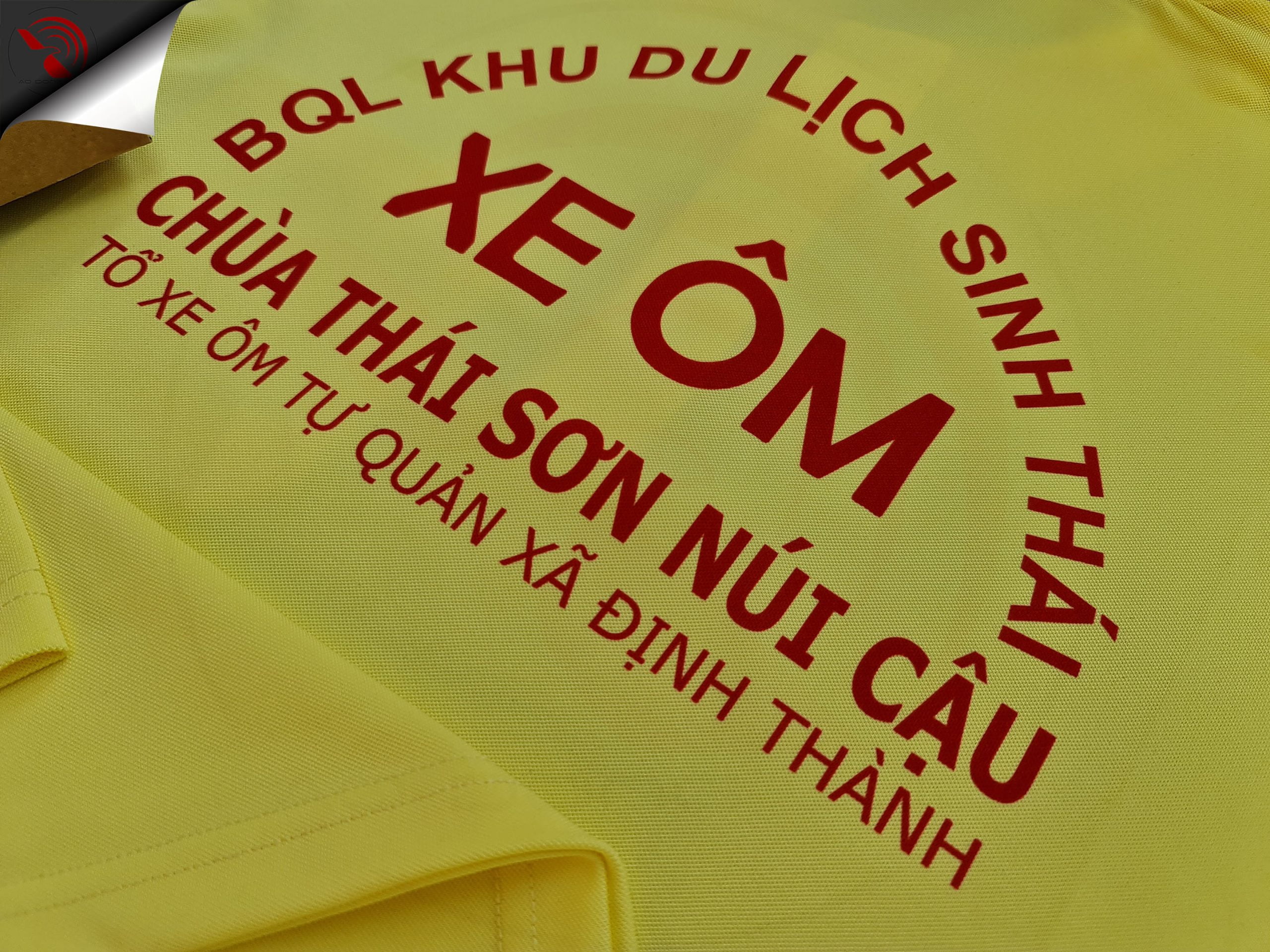 Hình in kỹ thuật số áo thun đồng phục polo theo yêu cầu