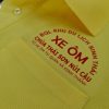 Đồng phục áo thun polo màu vàng in kỹ thuật số