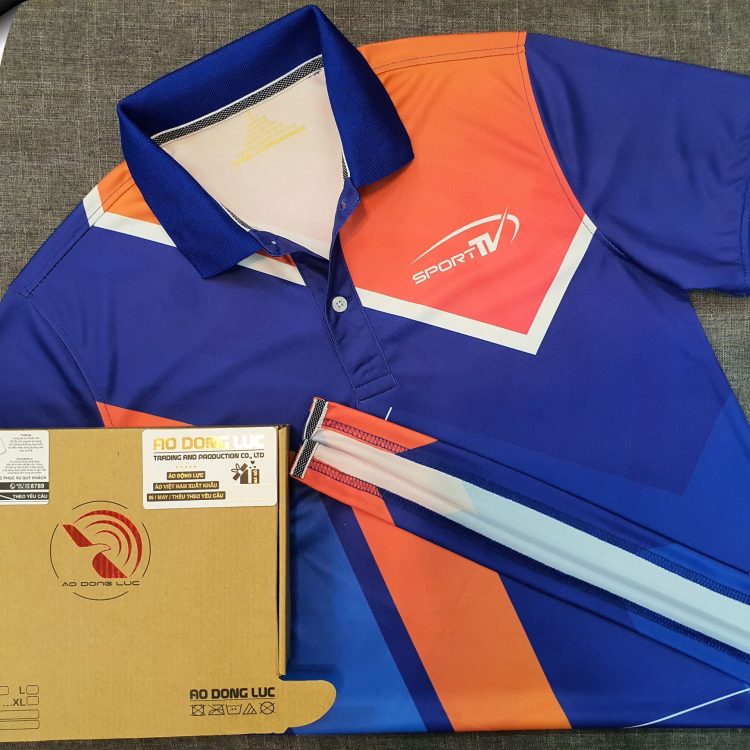 Đồng phục áo thun polo thể thao in chuyển nhiệt full galaxy