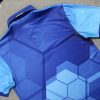 Đồng phục áo thun polo thể thao chân cổ sơ mi in chuyển nhiệt full galaxy
