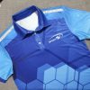 Đồng phục áo thun polo thể thao chân cổ sơ mi in chuyển nhiệt full galaxy